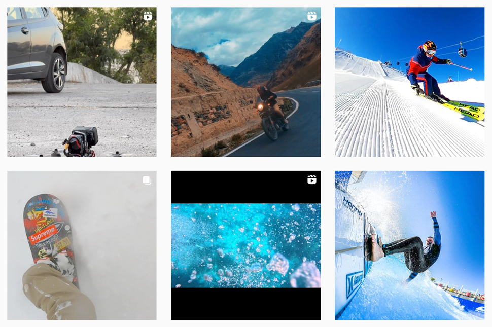 GoPro Instagram UGC tagged posts