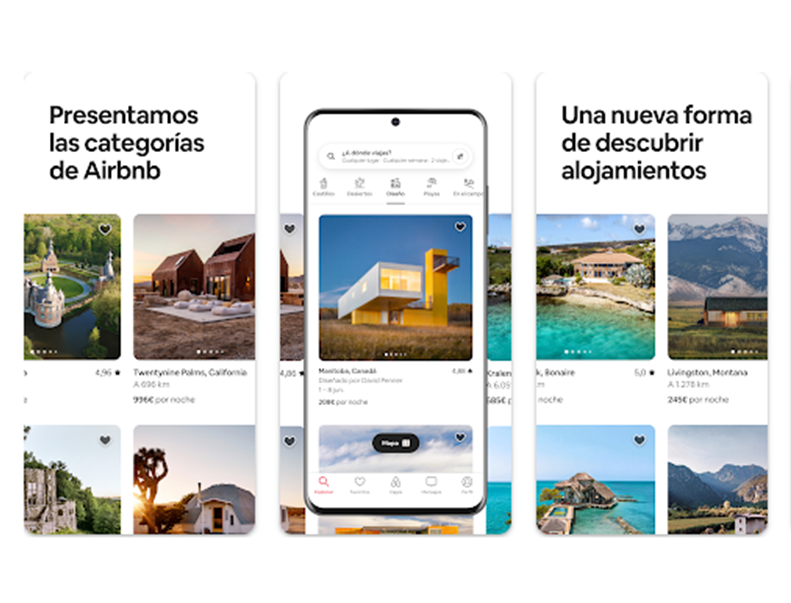 Airbnb app Spanish version